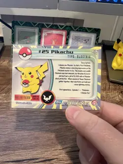 Pokemon Card Pikachu #26 Raichu #27 Topps TV Series Blue Label - 2 Card Set - Image 3