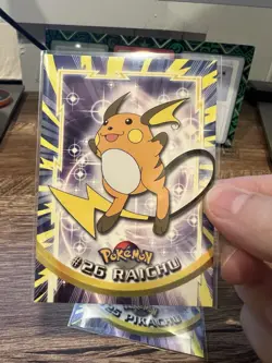 Pokemon Card Pikachu #26 Raichu #27 Topps TV Series Blue Label - 2 Card Set - Image 4