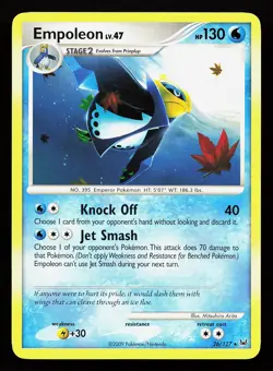 Empoleon 26/127 Rare Platinum Pokemon Card - Image 1