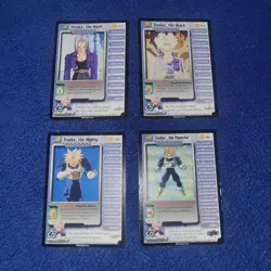 Trunks 1-4 Cell Saga DBZ CCG TCG Dragonball Z Personality Card Set - Image 1