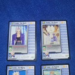 Trunks 1-4 Cell Saga DBZ CCG TCG Dragonball Z Personality Card Set - Image 2