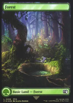 Forest () FINAL FANTASY 306 NM MTG Magic Ship Now Foil - Image 1