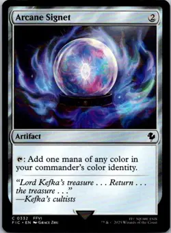 Arcane Signet () C Artifact Commander: FINAL FANTASY 332 Near Mint - Image 1