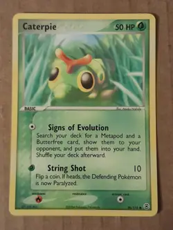 Pokemon Caterpie 56/112 Fire Red Leaf Green NM-MT See Pictures - Image 1