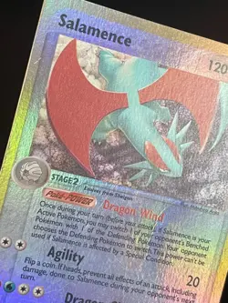 Pokemon Salamence 10/97 ex Dragon Reverse Holo Rare MP - Image 2