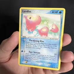 Luvdisc 14/17 POP Series 2 Promo Pokemon Card Non-Holo Small crease - Image 5
