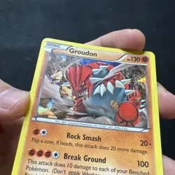 Groudon 84/160 Cracked Ice Holo Primal Clash Pokemon Card - Image 2