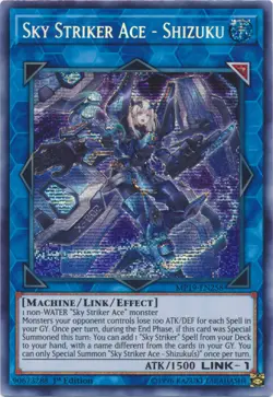 Yugioh! LP Sky Striker Ace - Shizuku - MP19-EN258 - Prismatic Secret Rare - 1st - Image 1