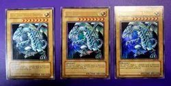Yugioh 3x Blue-Eyes White Dragon JMP-001 - ULTRA RARE - Image 1