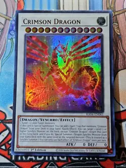 Crimson Dragon RA04-EN061 Ultra Rare 1st Edition LP - Image 1