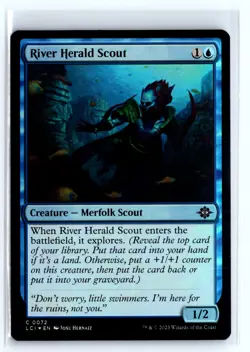 FOIL River Herald Scout Lost Caverns of Ixalan - MTG Magic the Gathering Card - Image 1