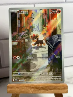 Litleo 139/132 Illustration Rare Pokemon Card Mega Evolutions - English TCG - Image 1