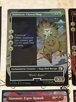 Final Fantasy Mtg Borderless Summon Card Lot 13x Cards All Near Mint No Dupes - Image 3