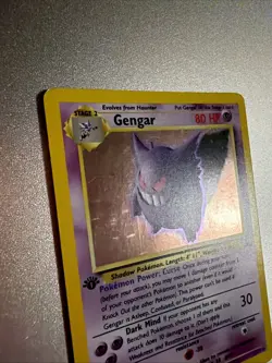 Gengar 1st First Edition Fossil 5/62 Holo Rare Pokemon card TCG - Image 2
