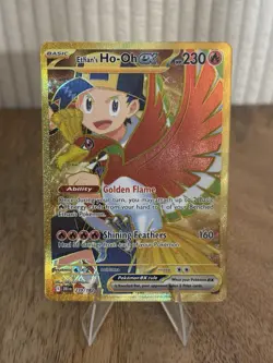 Ethans Ho Oh 239/182 Destined Rivals Pokemon Card Good Hyper Rare - Image 1