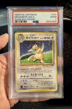 PSA 2 Dragonite Game Boy Promo GB 1998 Holo Japanese Pokemon Card #149 Good - Image 1