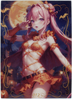❤SPICY DANCER - HALLOWEEN - Goddess Anime Waifu Card - PEACH BLOSSOM BEAM - 012 - Image 1