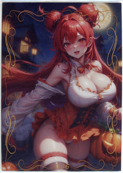 ❤ERIS GREYRAT - HALLOWEEN Goddess Anime Waifu Card - PEACH BLOSSOM BEAM 006 - Image 1