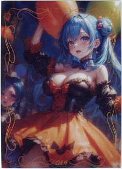 ❤SPICY HALLOWEEN GIRL - Goddess Anime Waifu Card - PEACH BLOSSOM BEAM - 014 - Image 1
