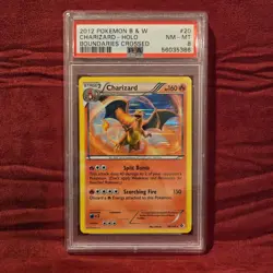 2012 Pokemon BW Boundaries Crossed Charizard Holo #20 PSA 8 NM/MT TCG Card - Image 1