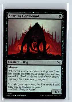 FOIL Snarling Gorehound Murders at Karlov Manor - MTG Magic the Gathering Card - Image 1