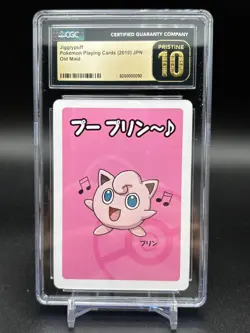 CGC 10 Pristine Jigglypuff Old Maid 2019 Japanese Pokemon Card - Image 1