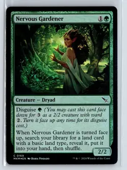 FOIL Nervous Gardener Murders at Karlov Manor - MTG Magic the Gathering Card - Image 1