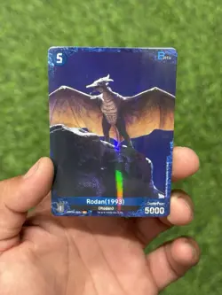 Rodan 1993 P 053+ Foil Godzilla Card Game 1st Edition Rare Parallel Battle - Image 1