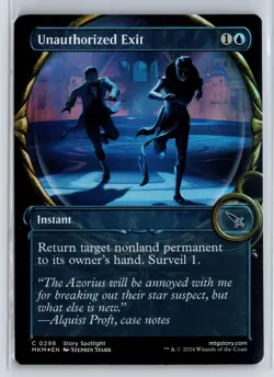 FOIL Unauthorized Exit 298 Murders at Karlov Manor - MTG Magic the Gatherin - Image 1