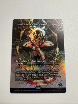 Iron Spider, Civil Warrior (Borderless Foil) 0039 - Marvel's Spider-Man MTG NM - Image 1