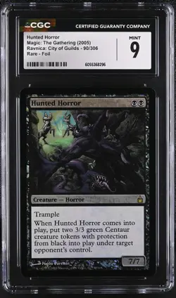 HUNTED HORROR Ravnica Foil Rare CGC 9 MTG [Nostalgium] - Image 1