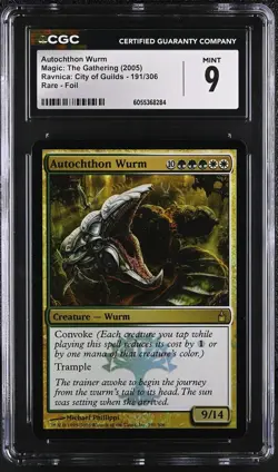 AUTOCHTHON WURM Ravnica Foil Rare CGC 9 MTG [Nostalgium] - Image 1