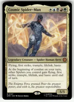COSMIC SPIDER-MAN #127 (MYTHIC RARE) MTG MARVEL'S SPIDER-MAN - Image 1