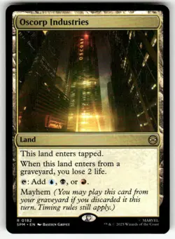 OSCORP INDUSTRIES #182 (RARE) MTG MARVEL'S SPIDER-MAN - Image 1
