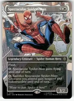 SPECTACULAR SPIDER-MAN (BORDERLESS) #14 (RARE) MTG MARVEL'S SPIDER-MAN - Image 1