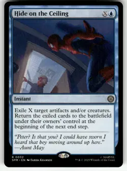 HIDE ON THE CEILING #32 (RARE) MTG MARVEL'S SPIDER-MAN - Image 1