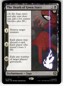THE DEATH OF GWEN STACY #54 (RARE) MTG MARVEL'S SPIDER-MAN - Image 1