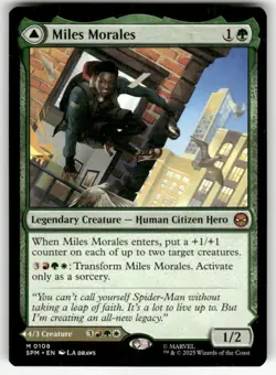 MILES MORALES #108 (MYTHIC RARE) MTG MARVEL'S SPIDER-MAN - Image 1