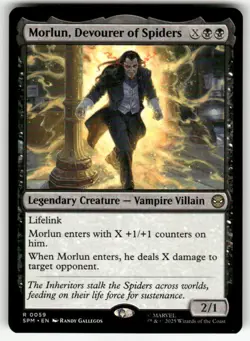 MORLUN, DEVOURER OF SPIDERS #59 (RARE) MTG MARVEL'S SPIDER-MAN - Image 1