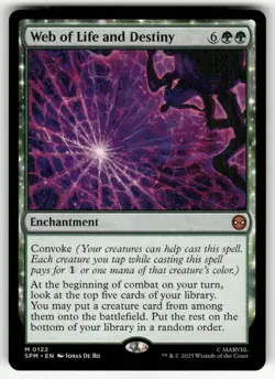WEB OF LIFE AND DESTINY #122 (MYTHIC RARE) MTG MARVEL'S SPIDER-MAN - Image 1