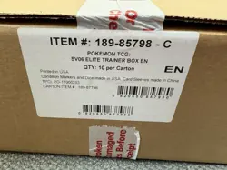 Pokemon TCG Sealed Case 10 Twilight Masquerade ETB’s New Factory Sealed English - Image 2