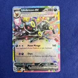 Pokemon TCG Umbreon EX 060/131 Holo Rare 2025 S&V Prismatic Evolutions NM - Image 1