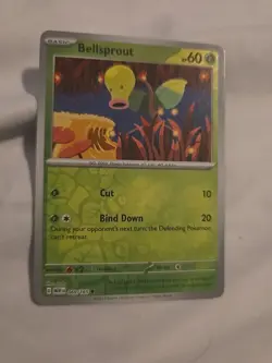 Bellsprout 069/165 Reverse Holo SV: Scarlet & Violet 151 English Pokemon NM - Image 1