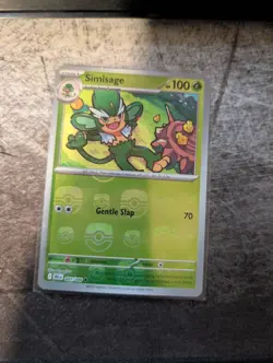 Pokemon Black Bolt Simisage Master Ball Pattern 5/86 Holo 2025 English - Image 1