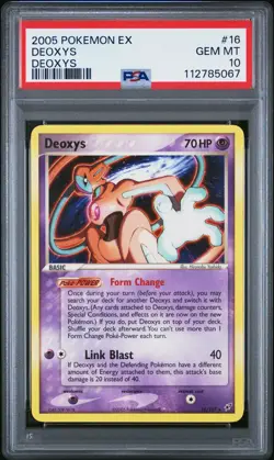 2005 POKEMON EX DEOXYS #16 DEOXYS PSA 10 - Image 1