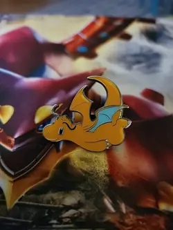 Pokemon Dragonite Pin XY Roaring Skies Rare Collector Trading - Image 1