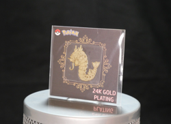 Pokemon Gyarados 24K Gold Plated Sticker Nintendo Game Freak Plating Sealed - Image 2