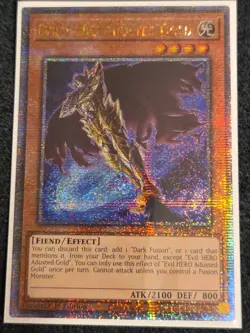 Yugioh! 1x Evil HERO Adusted Gold RA04-EN029 Quarter Century Secret Rare NM - Image 1