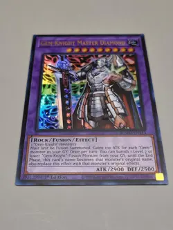YUGIOH BLMM-EN143 Gem-Knight Master Diamond Ultra Rare 1st Edition NM - Image 1
