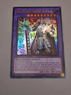 YUGIOH BLMM-EN143 Gem-Knight Master Diamond Ultra Rare 1st Edition NM - Image 2